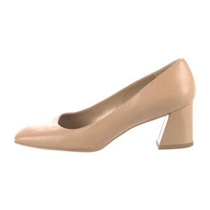 Stuart Weitzman Adobe Flareblock 60 Pumps | Leather Pointed Toe | 7